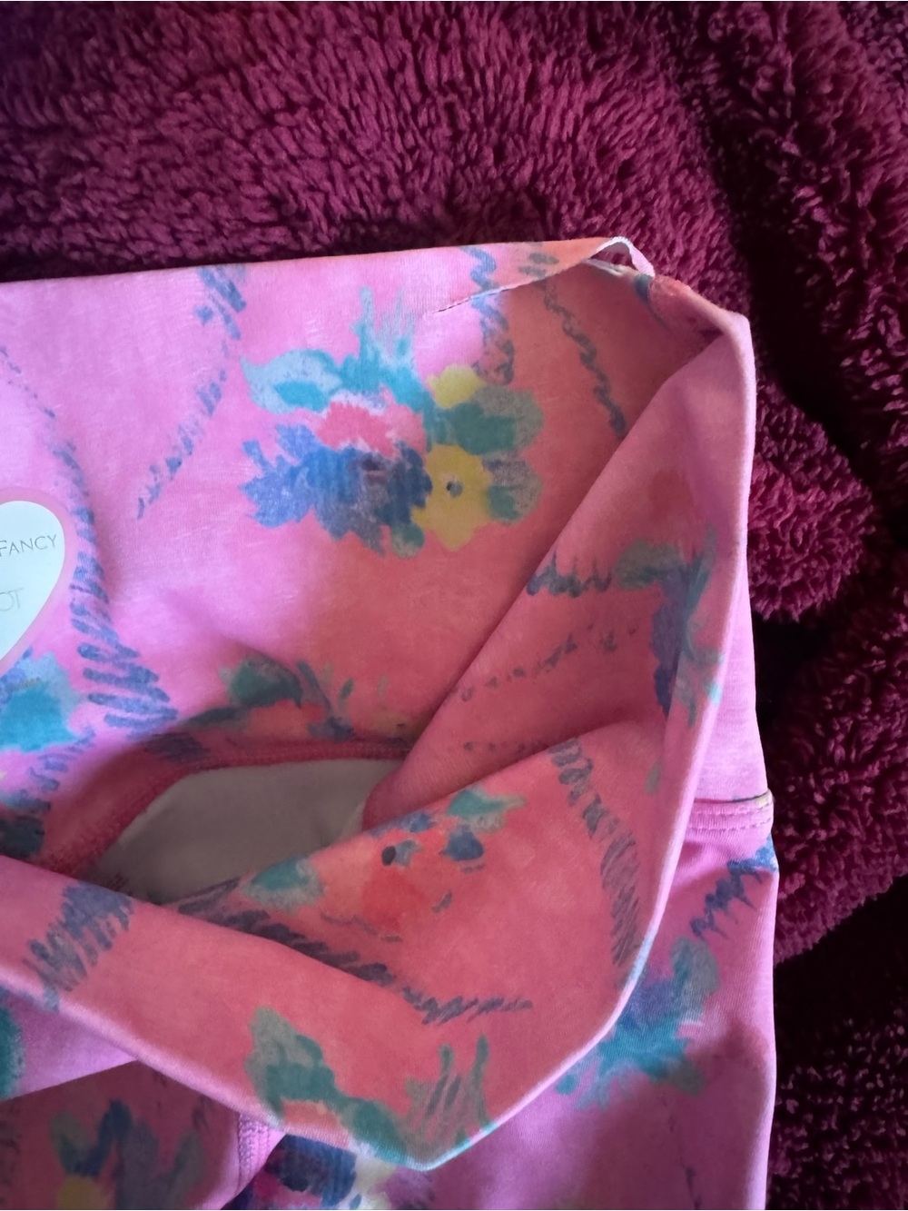 LoveShackFancy x Beach Riot Piper Legging Pink Floral XS Minor Flaw Cottagecore - Picture 7 of 7